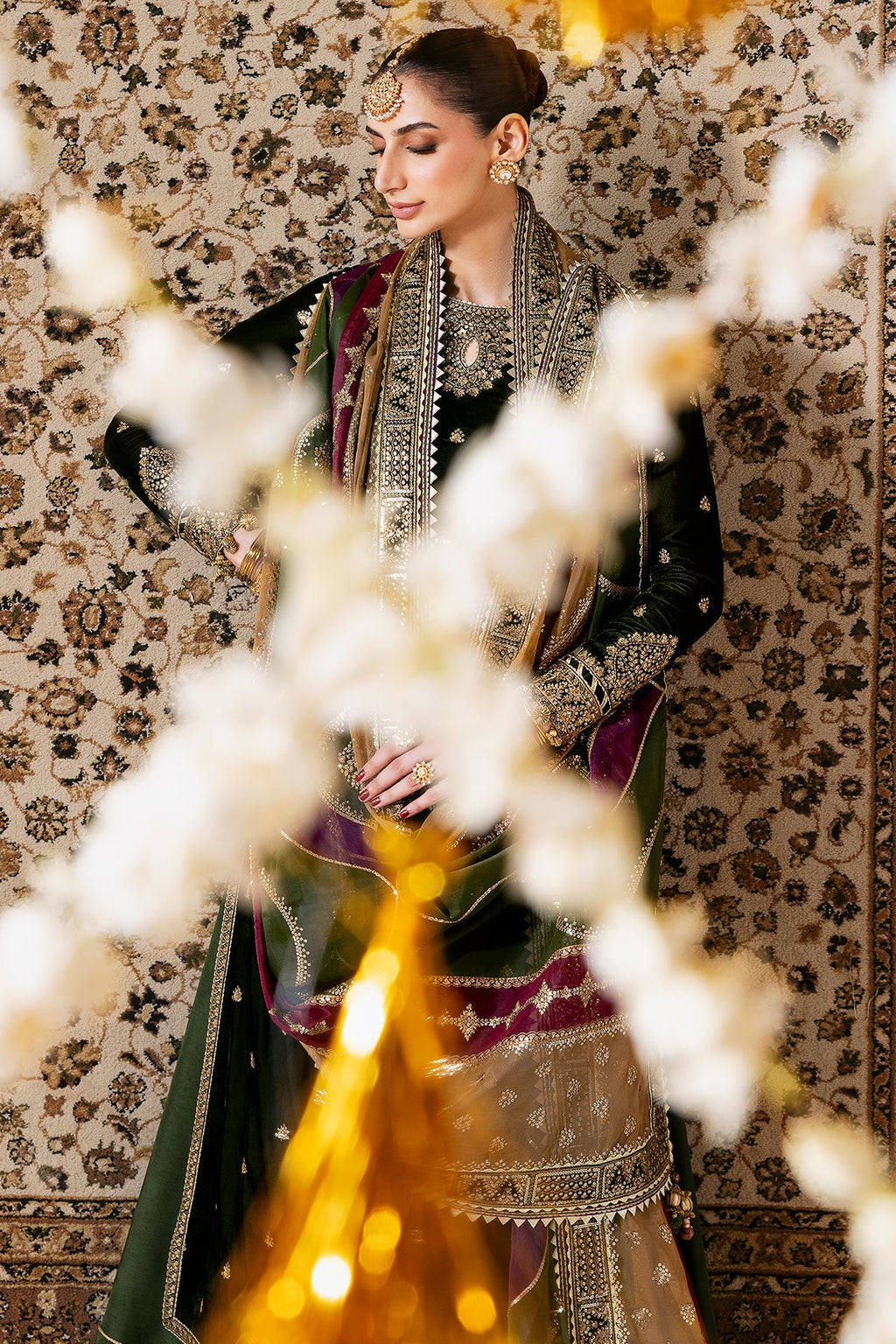 Embroidered Velvet Formal CVF D-09