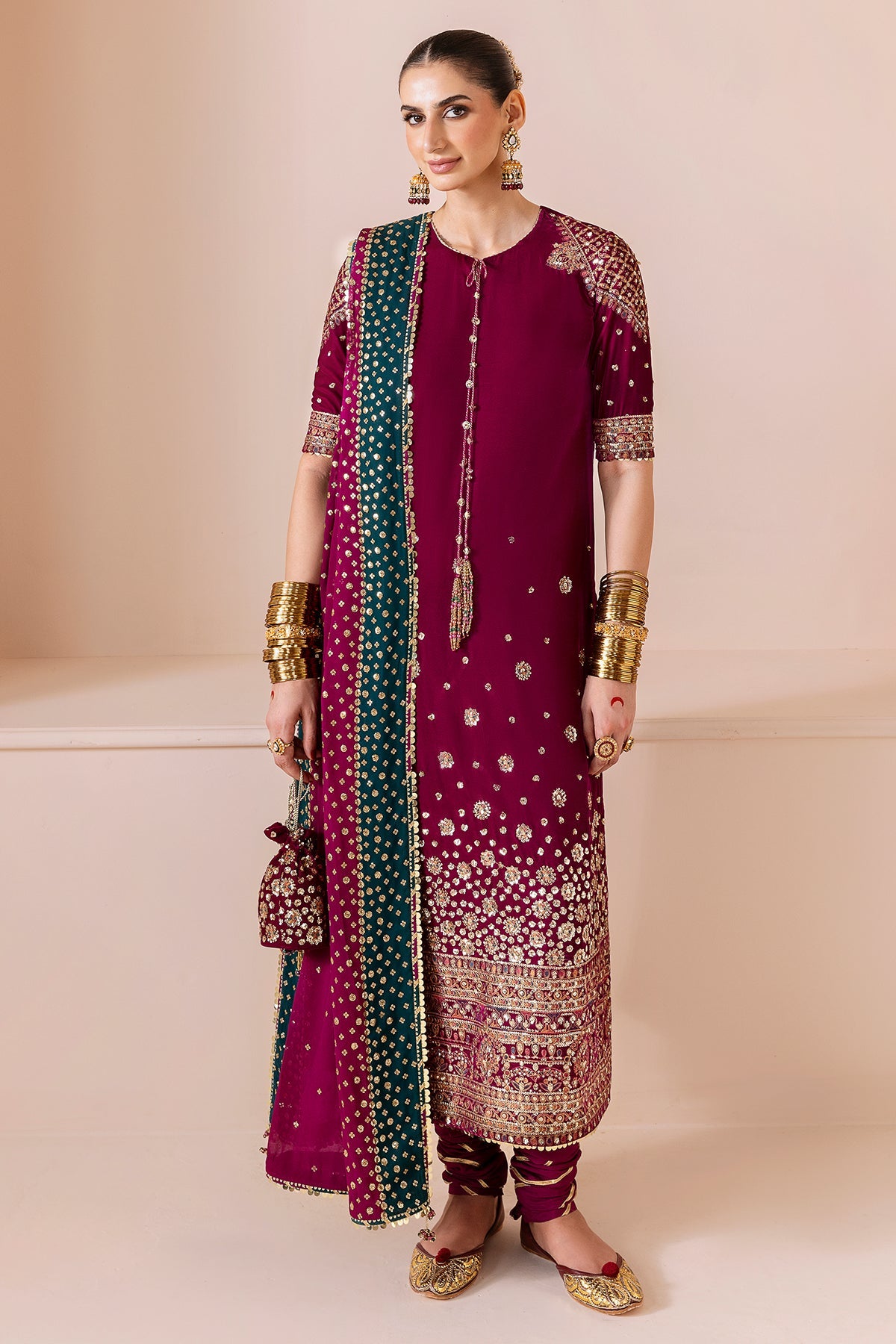 Embroidered Velvet Formal CVF D-02