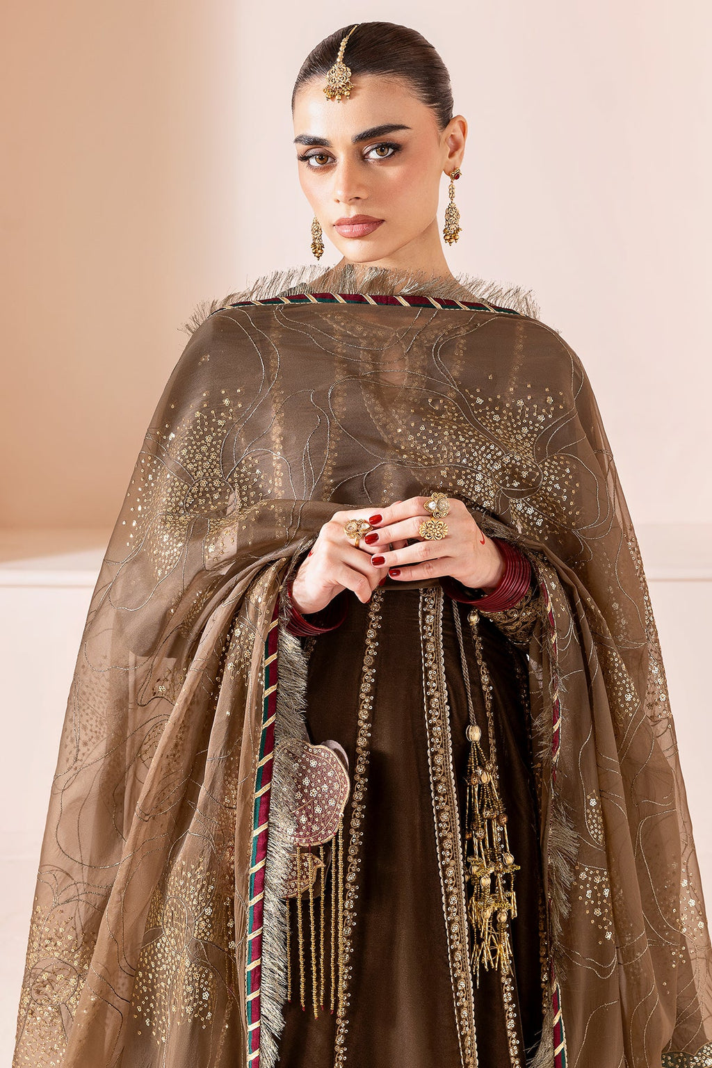 Embroidered Velvet Formal CVF D-04