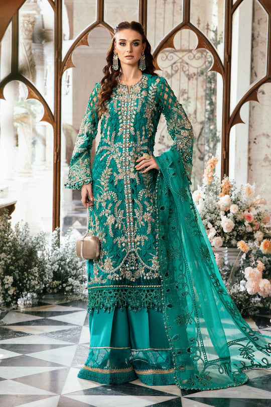 Maria B | 3 Piece stitched Embroidered Suit