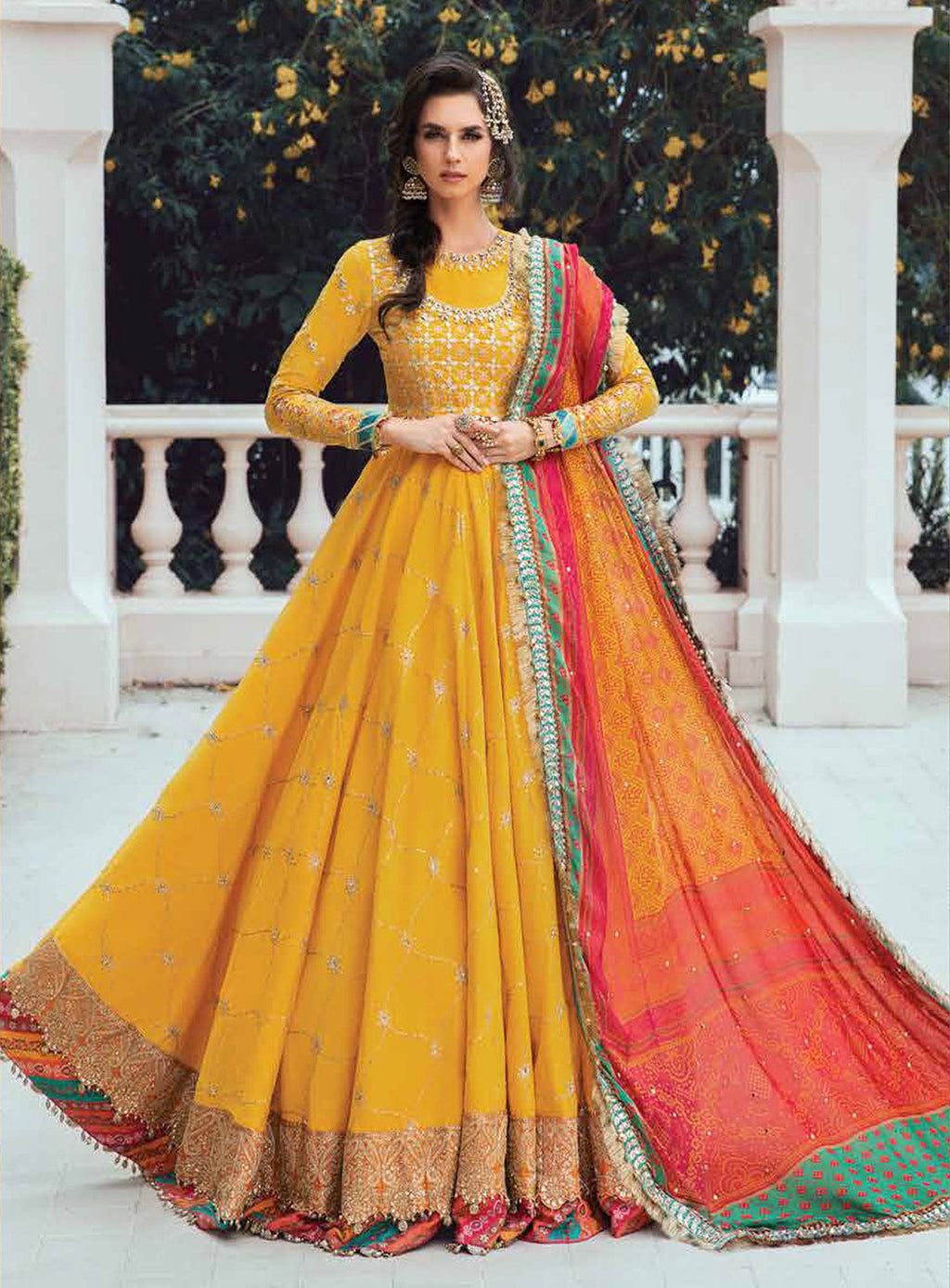 Maria B Embroidered Cotton Satin  Piece Suits - 05