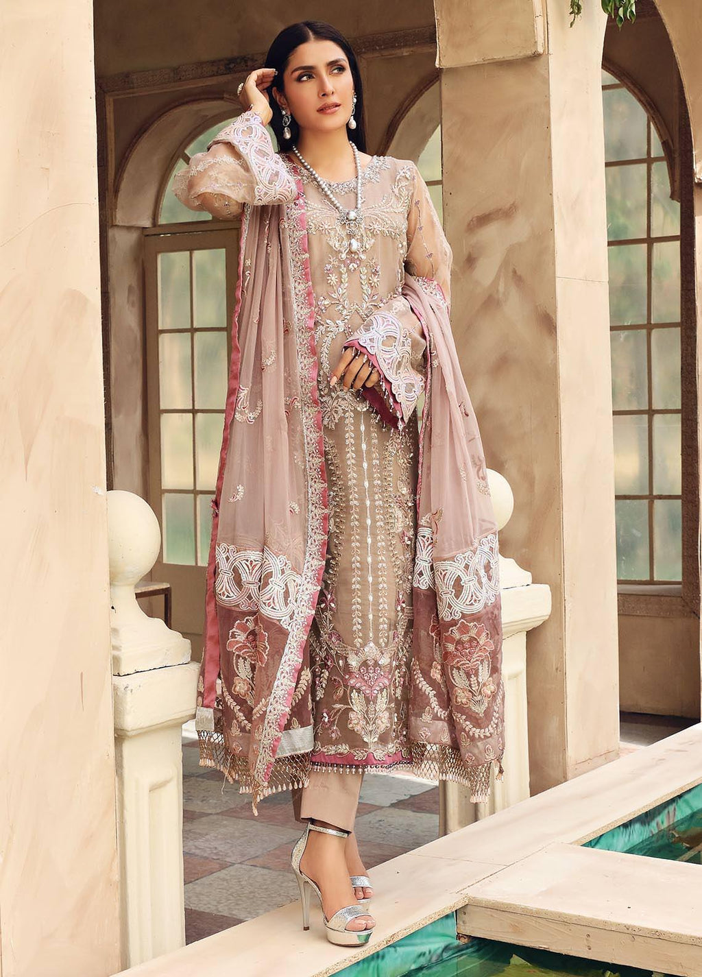 Elaf Embroidered 3 Piece EL21CB EPC-04 Roseate