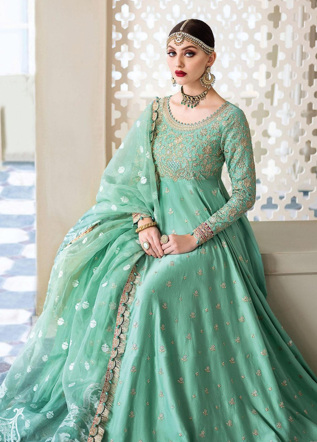 Sateen By Maria B Embroidered Cotton Satin Suits